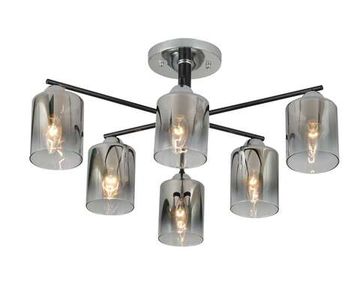 07274/6 CHROME+BLACK (1) Люстра (RL)