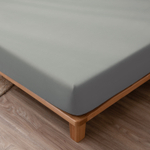 Комплект постельного белья Однотонный Сатин на резинке CSR023