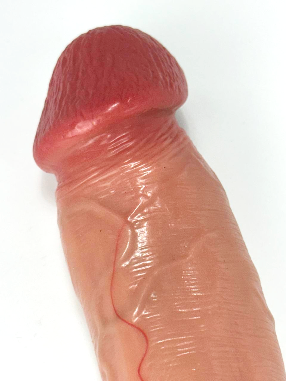 Насадка для увеличения члена в форме фаллоимитатора Sleeve Asia SGAN 3.5X14.5, телесный (3 внутренний диаметр)