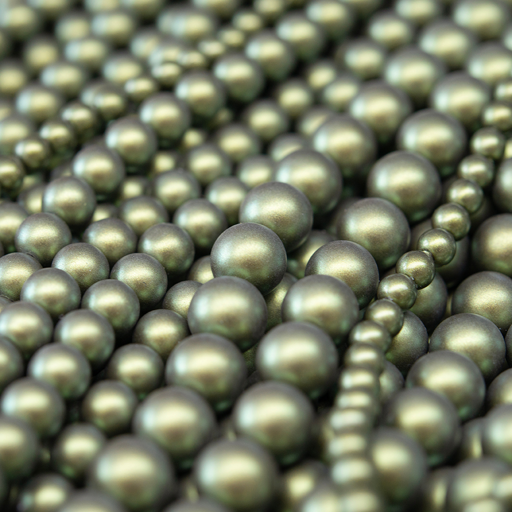 Хрустальный жемчуг, оттенок "Оазис", шар 8мм, улучшенное сатиновое покрытие