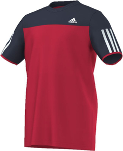 Футболка для мальчика теннисная Adidas Club Tee - ray red/collegiate navy