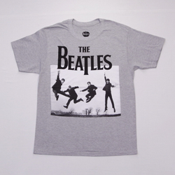 Футболка The Beatles в прыжке серая (240)