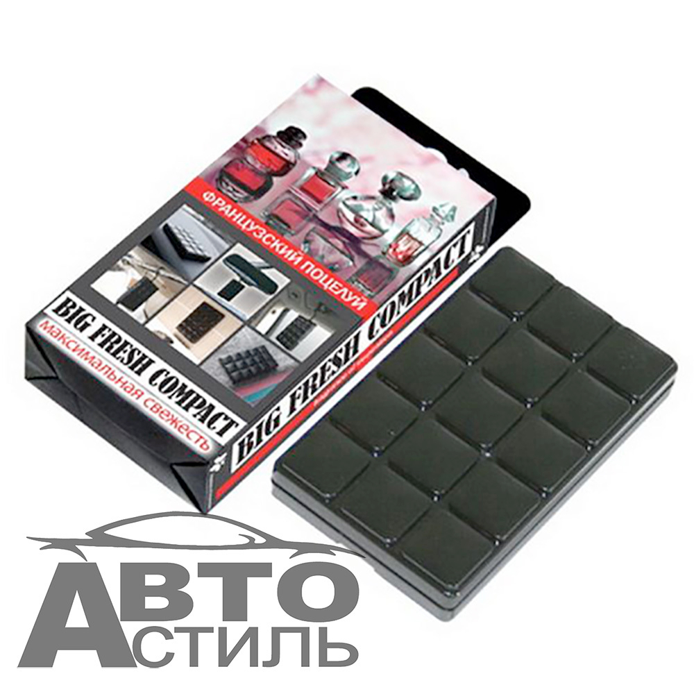 Ароматизатор в банке под сиденье BIG FRESH Compact 18г  Французский Поцелуй