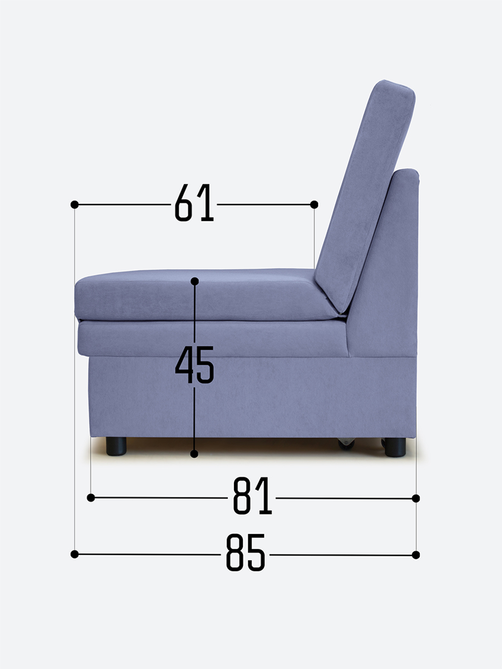 Кресло-кровать "Экономик" 80 см