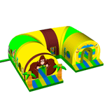 Надувной батут «Тоннель обезьяна», 9x8x3 м.