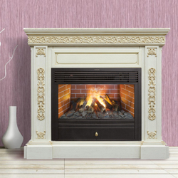 Электрокамин RealFlame Ekaterina 26 WT с очагом 3D Novara