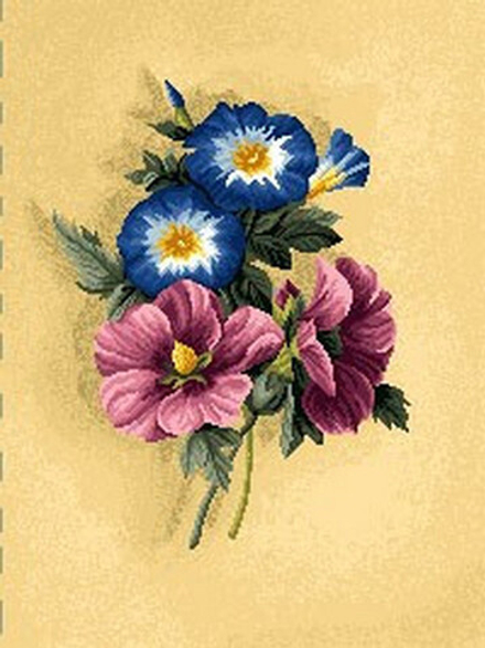 Гобеленовая картина "D. БУТОНЬЕРКА ЛАВАТЕРА" в багетной раме, Россия.