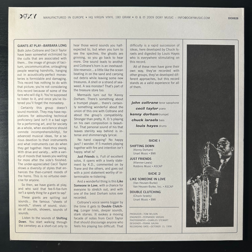 John Coltrane & Cecil Taylor ‎– Coltrane Time (Европа 2009г.)