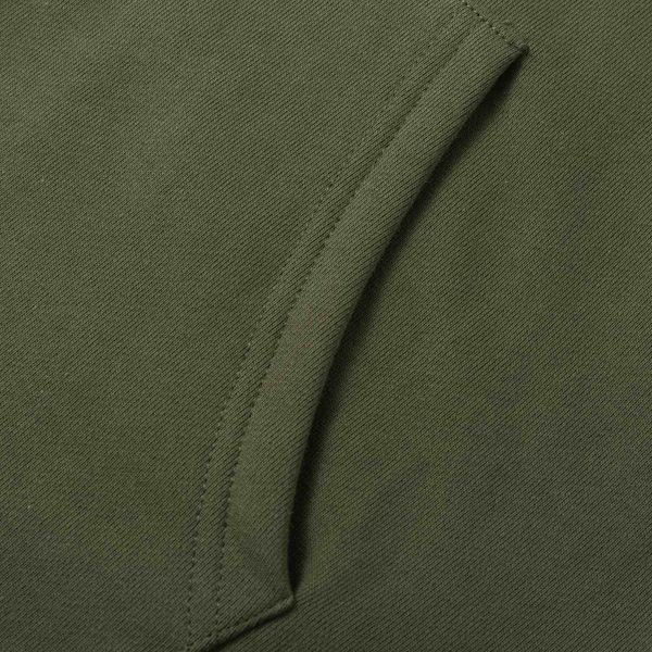 Худи Zip HTF темно-зеленый - фото 7