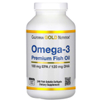 California Gold Nutrition, омега-3, рыбий жир премиального качества, 240 капсул из рыбьего желатина