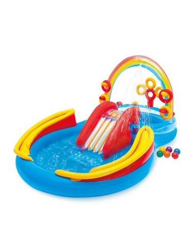 Игровой центр c бассейном Радуга от 3 лет 297*193*135 см Intex 57453/720676