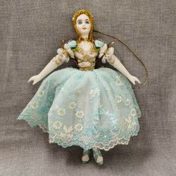 Эксклюзивная ёлочная игрушка Балерина Сильфида