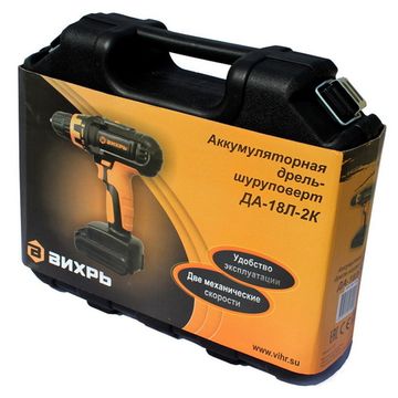 Аккумуляторный шуруповерт "ВИХРЬ" ДА-18Л-2К