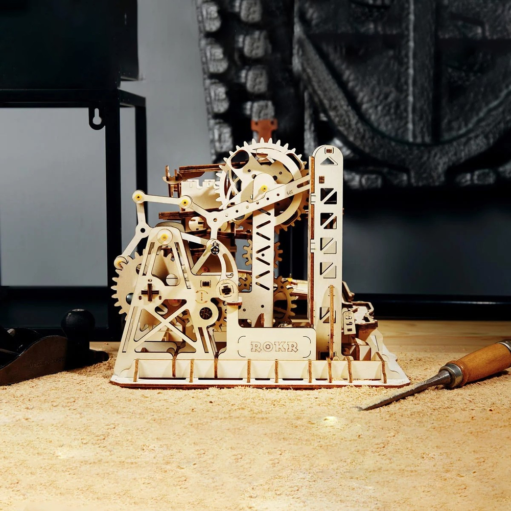 Деревянный конструктор Марбл-трасса Альпинист LG504 (ROKR)