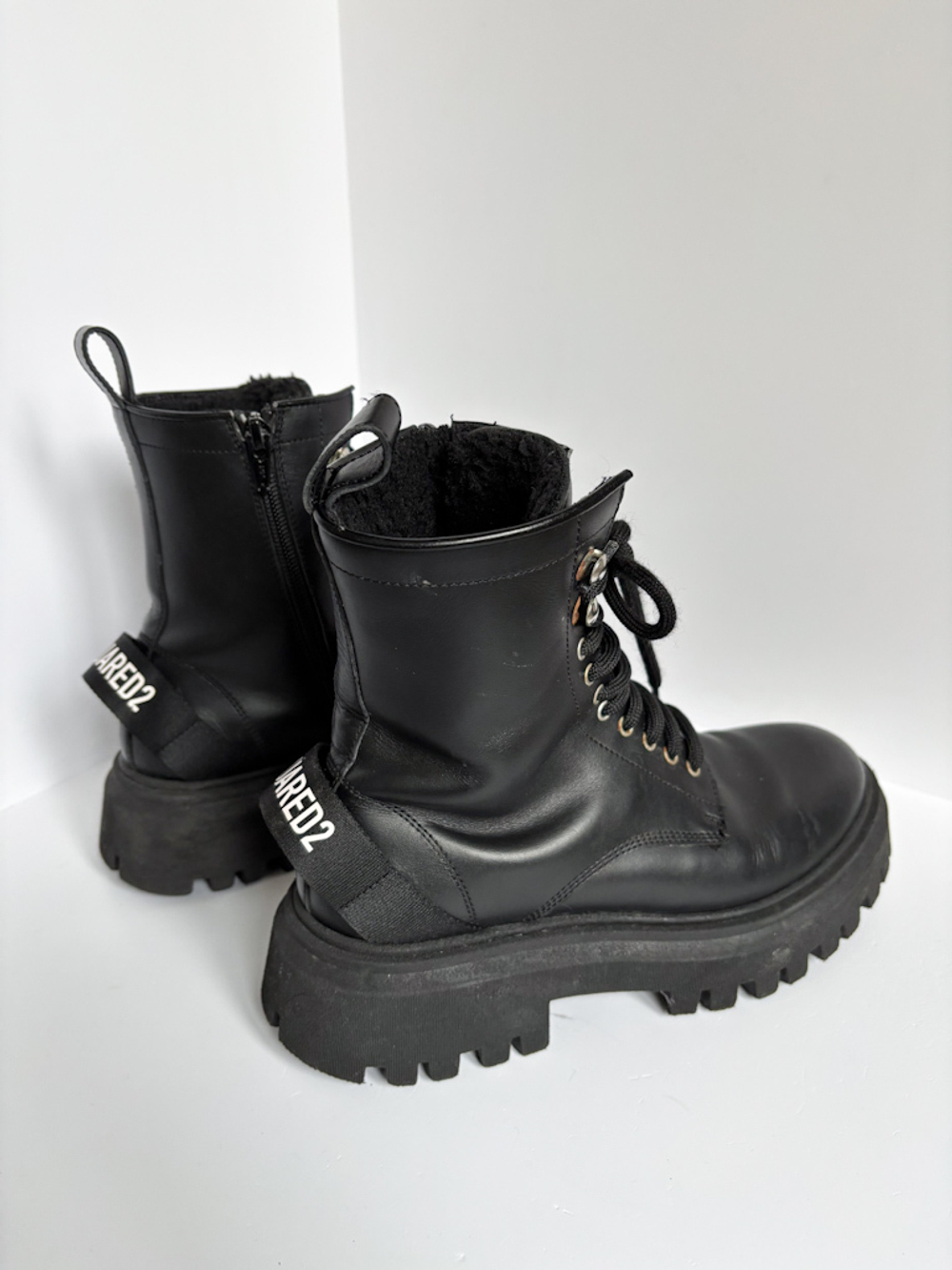 Кожаные ботинки Dsquared2, 36