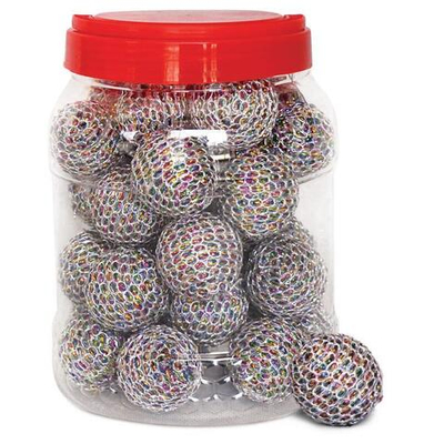 Игрушка для кошек "Мяч калейдоскоп", d40мм (банка 36шт.), Triol