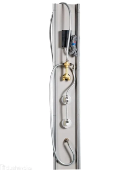 Душевая кабина WeltWasser (ВельтВассер) Werra XL 1004, со средним поддоном, с электрикой и ГМ, 100x100x226