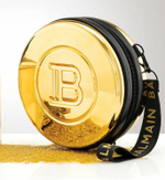 Balmain Футляр-сумка hardcase Backstage Session с гальваническим покрытием золотистого цвета Limited Edition Pouch FW21