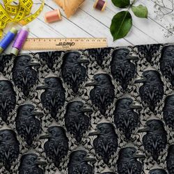 Ткань Барби мрачные вороны