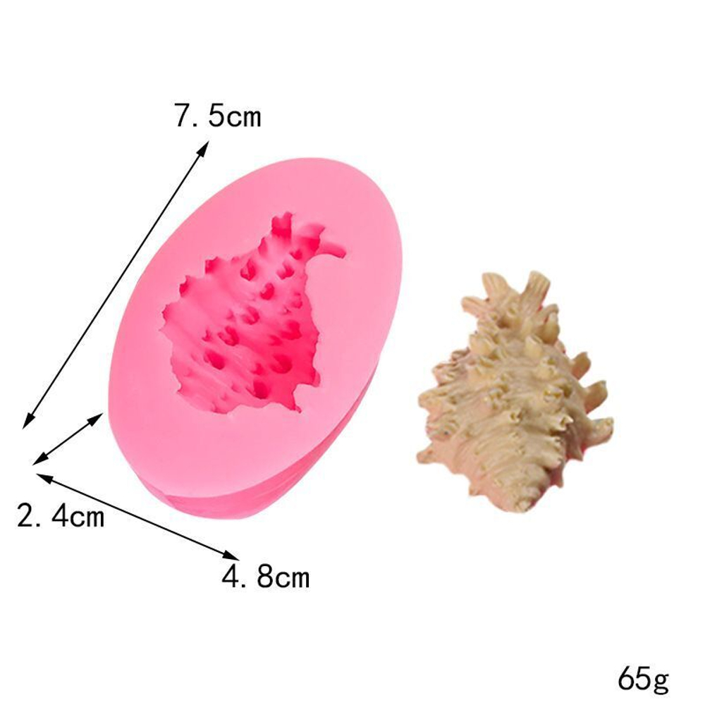 Молды силиконовые для творчества "Набор ракушек" 5 видов/ форма для мыла, воска, эпоксидной смолы, гипса и полимерной глины