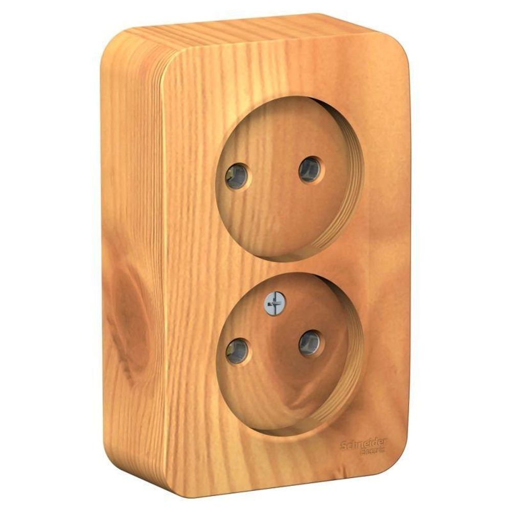 Розетка 2-м ОП Blanca 16А IP20 250В без заземл. без защ. шторок с изолир. пластиной ясень SE BLNRA000215 Розетка 2-м ОП Blanca 16А IP20 250В без заземл. без защ. шторок с изолир. пластиной ясень SE BLNRA000215