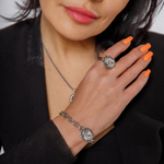 Кольцо Qudo TIVOLA UNICA big (S/P) Crystal 54 686692