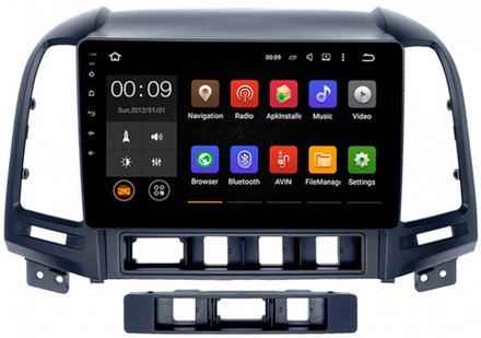 Магнитола для Hyundai Santa Fe 2006-2012 - Roximo RX-2008 Android 13, ТОП процессор, 8/128, SIM-слот
