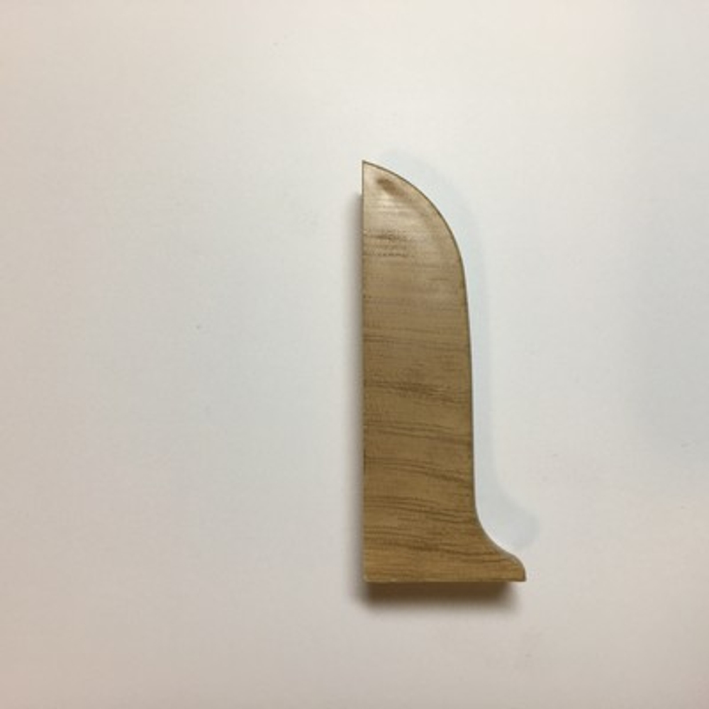 Заглушка левая к плинтусу "Salag" 008 Дуб темный