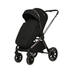 Детская универсальная коляска Adamex Spark SE 2в1 - Carbon Onyx (Черная ткань, хром. рама)