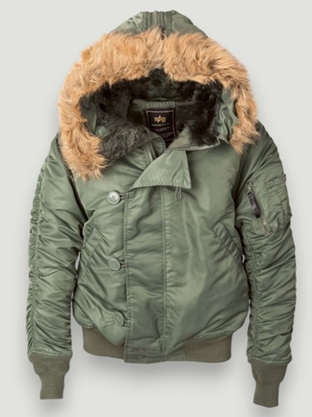 Куртка Мужская Alpha N-2B Flight Jacket (оливковая -S.green)