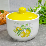 Сахарница 520мл с ложкой "Лимоны"