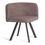 Quadron (Tetchair) Комплект стол+4 стула (мокко/черный)