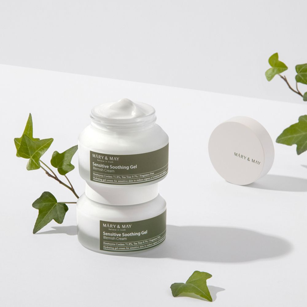 Mary&May Успокаивающий гель-крем Sensitive Soothing Gel Blemish Cream (70 гр)