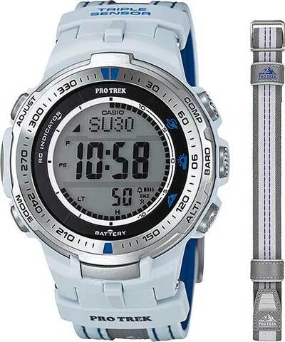 Японские наручные часы Casio Pro Trek PRW-3000G-7 с хронографом
