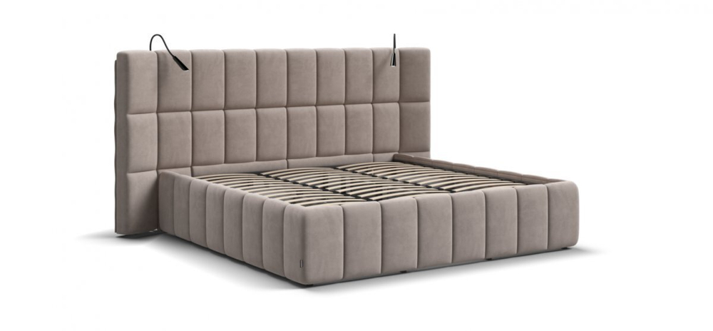Кровать BOSS.XO велюр Monolit латте