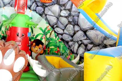 Надувной батут "В гостях у зебры"