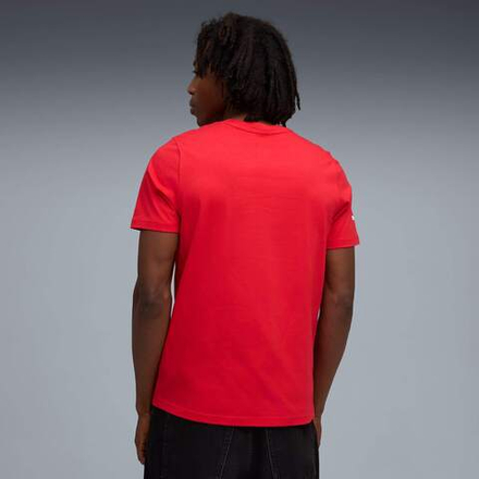 PUMA X SCUDERIA FERRARI МУЖСКАЯ ФУТБОЛКА SPORTSWEAR COLOURED SHIELD, КРАСНЫЙ