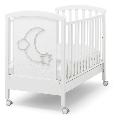 Детская кровать Erbesi Moon LED белый