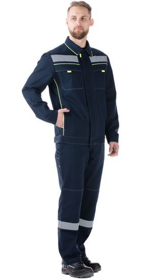 Костюм "Джокер-Комфорт" брюки (т.синий/желтый)