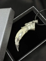 Кулон оберег амулет Настоящий Волчий Клык Зуб Волка талисман