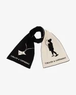 Шарф Called a Garment Kite Черно-Сливочный