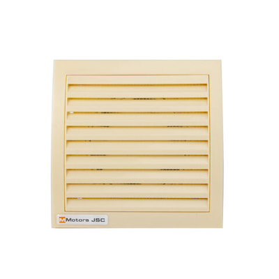 Вытяжной тонкий вентилятор для ванн ММ 120 квадратный 150 м³/час кремовый