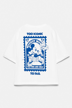 PULL&BEAR Футболка Mickey Mouse, цвет льда