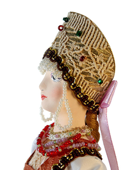 Кукла коллекционная Девушка в русском народном костюме