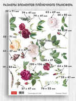 Трансфер для декупажа переводной рисунок для поверхностей 006