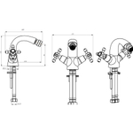 Смеситель для биде Boheme Satin 296-ST