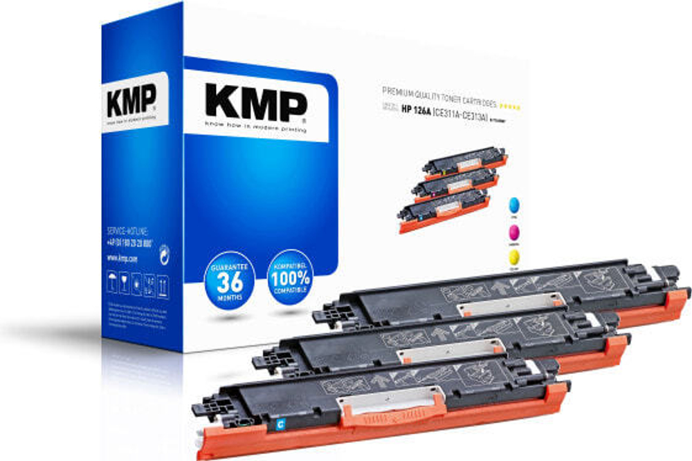 KMP 1226,0030 тонерный картридж Голубой, Пурпурный, Желтый 3 шт