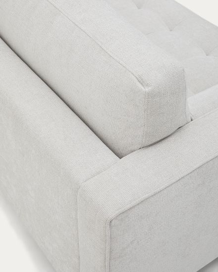 Debra 3-местный диван из перламутровой синели с ножками цвета венге