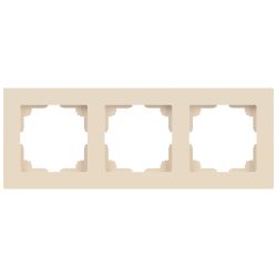 Рамка для розеток и выключателей Intro Accent 6-503-02 на 3 поста, СУ, слоновая кость
