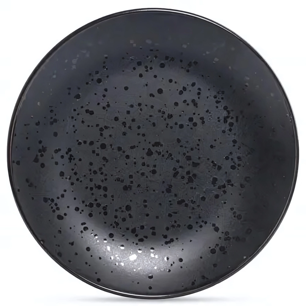 Тарелка обеденная DROPS черный 24.8см DMD161